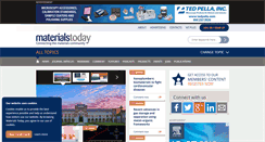 Desktop Screenshot of materialstoday.com