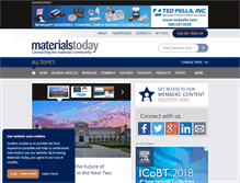 Tablet Screenshot of materialstoday.com